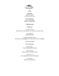 Soup Cold Selection