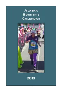 2019 Alaska Runner's Calendar