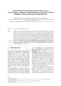 From Religious Exclusiveness Towards Inclusiveness in Parung