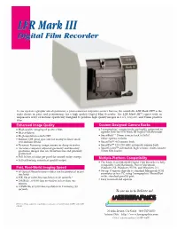 LFR M3 Specsheet