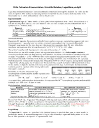 Logarithms and Exponentiation Guide