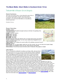 Short Walks in Scotland Under 10 Km Tarfside-Hill of Rowan Circuit