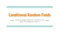 Conditional Random Fields