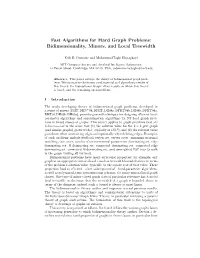 Fast Algorithms for Hard Graph Problems: Bidimensionality, Minors, and Local Treewidth