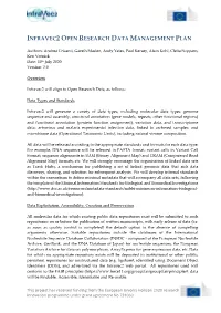 Infravec2 Open Research Data Management Plan