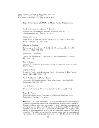 Jets Kinematics of Agns at High Radio Frequencies
