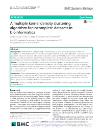 A Multiple Kernel Density Clustering Algorithm for Incomplete Datasets in Bioinformatics Longlong Liao1,2, Kenli Li3*, Keqin Li4, Canqun Yang1,2 and Qi Tian5