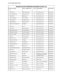 NAGAR PALIKA PARISHAD GURSARAI (60 BLC N) Sl.N Name of Head Father/ Husband Name H.NO Perm Mohalla ULB NAME O