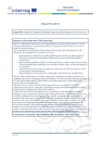 3.2. Output Factsheet