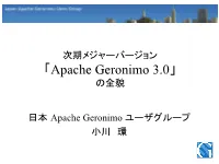 「Apache Geronimo 3.0」の全貌