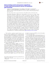 Gate Tunneling Current and Quantum Capacitance in Metal-Oxide