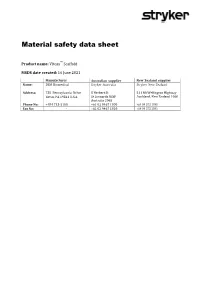 Material Safety Data Sheet