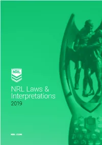NRL Laws & Interpretations