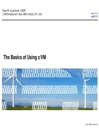 The Basics of Using Z/VM