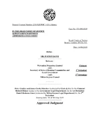 9.19 Wavendon Properties Ltd V SSHCLG