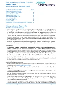 Agenda Item 9 Additional Updates & Stakeholder Reports