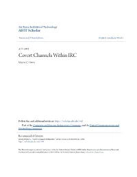 Covert Channels Within IRC Wayne C