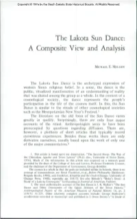 The Lakota Sun Dance: a Composite View and Analysis
