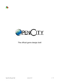 The Official Game Design Draft