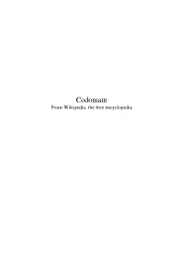 Codomain from Wikipedia, the Free Encyclopedia Contents