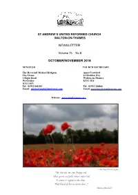 October November 2018 Newsletter for Website