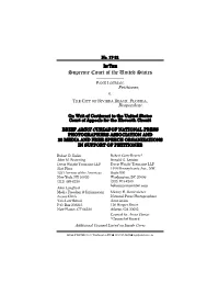 Amicus Briefs on Many First Amendment Issues, Including the Right to Record Police