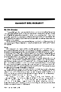 ARSC Journal, and Thanks to Those Who Enquired About Its Health (One Wonders, Sometimes, If Anyone Is Reading!)