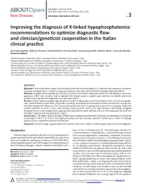 Improving the Diagnosis of X-Linked Hypophosphatemia