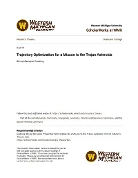 Trajectory Optimization for a Misson to the Trojan Asteroids
