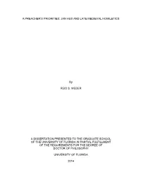 University of Florida Thesis Or Dissertation Formatting Template