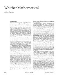Whither Mathematics?, Volume 52, Number 11