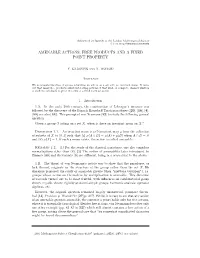 Amenable Actions, Free Products and a Fixed Point Property