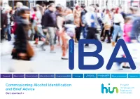 Commissioning Alcohol Identification and Brief Advice Get Started > Contents