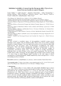 Individual Variability of Venom from the European Adder (Vipera Berus Berus) from One Locality in Eastern Hungary