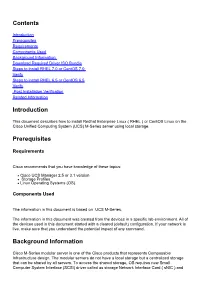Install Redhat/Centos Operating System on UCS M-Series Server