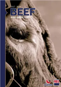 SIRE DIRECTORY Welcome to the GENUS ABS BEEF DIRECTORY 2017 - 2018