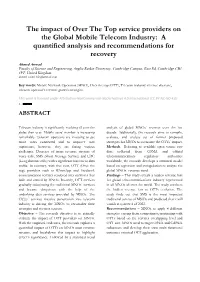 The Impact of Over the Top Service Providers on the Global Mobile Telecom Industry: a Quantified Analysis and Recommendations for Recovery