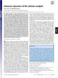 Harmonic Dynamics of the Abelian Sandpile