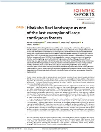 Hkakabo Razi Landscape As One of the Last Exemplar of Large Contiguous Forests Marcela Suarez‑Rubio 1*, Grant Connette 2, Thein Aung3, Myint Kyaw 4 & Swen C