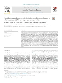 Journal of Membrane Science 593 (2020) 117444