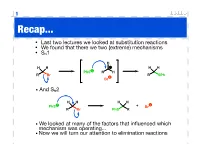 Leaving Group of Substrate Important