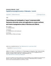 Paleontology and Stratigraphy of Upper Coniacianemiddle