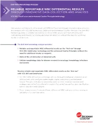 Reliable, Reportable Wbc Differential Results Through Innovative Data Collection and Analysis