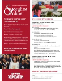 The Impact of Storyline Online® – Storylineonline.Net