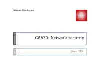 CS670: Network Security
