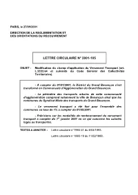 Modification Champ Application Transport Besancon