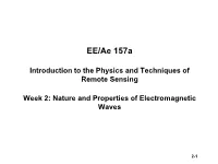 Principles and Techniques of Remote Sensing