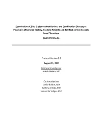 Study Protocol and Statistical Analysis Plan