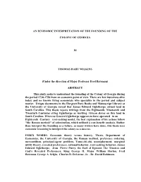 Under the Direction of Major Professor Fred Bateman)