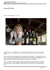 A Day with Chiara Published on Iitaly.Org (